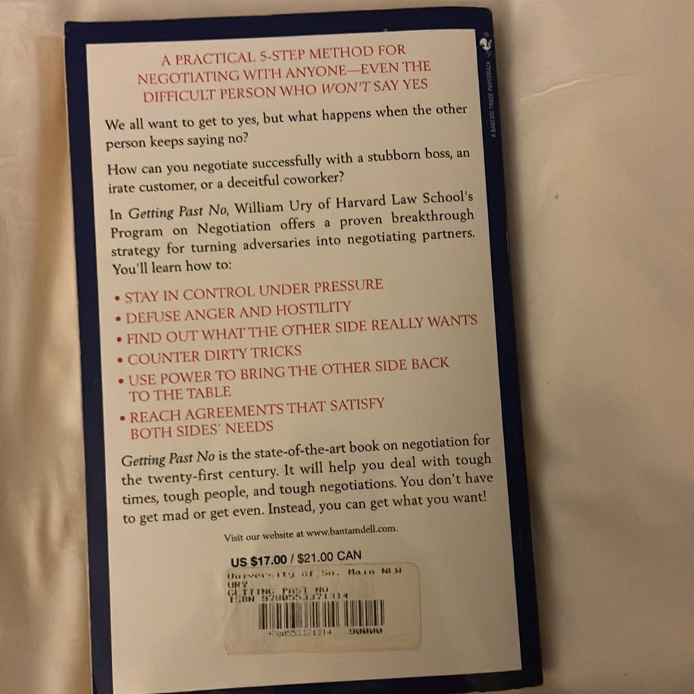 Getting past No Book - Picture 2 of 2